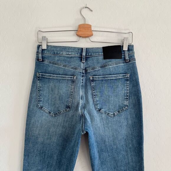 Express Women's High Rise Jeans - Blue - Picture 8 of 16